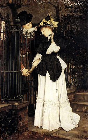 James Tissot, The Farewell, via Wikimedia Commons