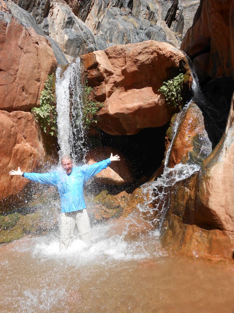 A waterfall on a teacher