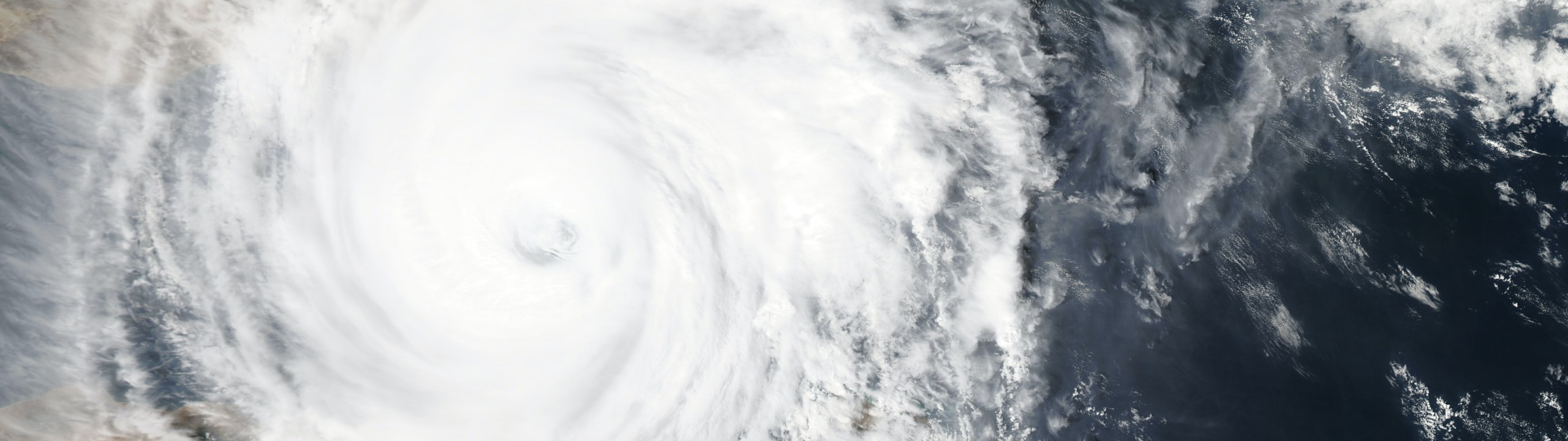 Satellite image of a hurricane