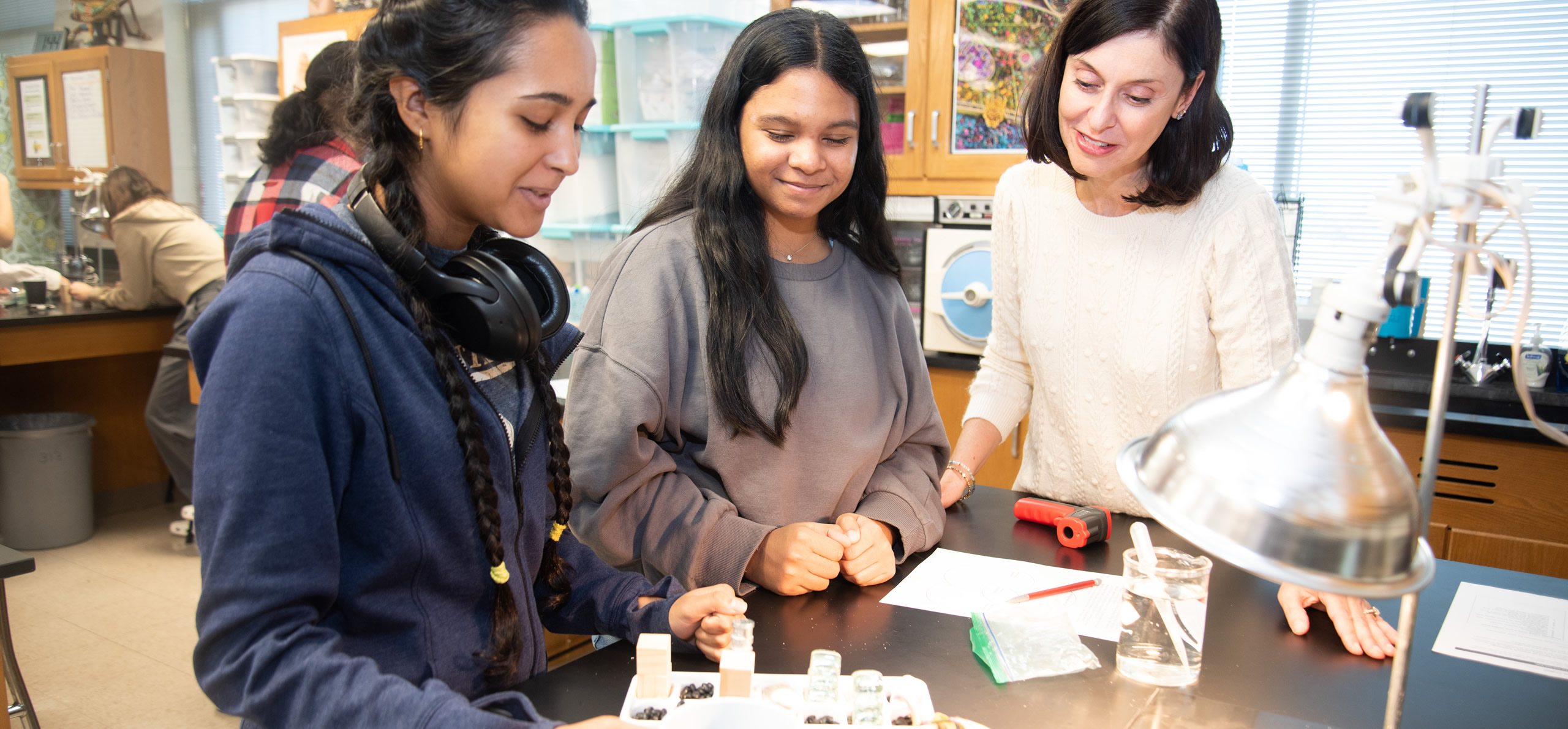 NCSE Teacher Ambassador Rebecca Brewer with her students