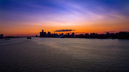 Detroit, MI, skyline